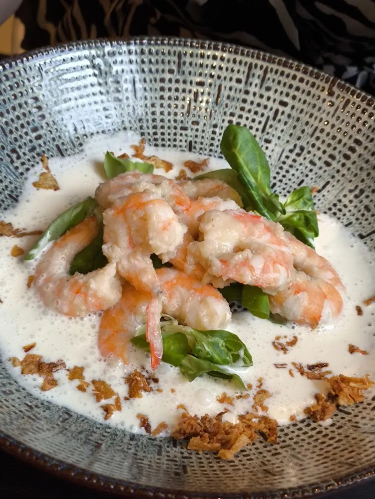 Crevettes A la Crème d'Ail