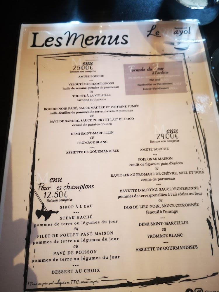 Le Mayol - Menu Image 1